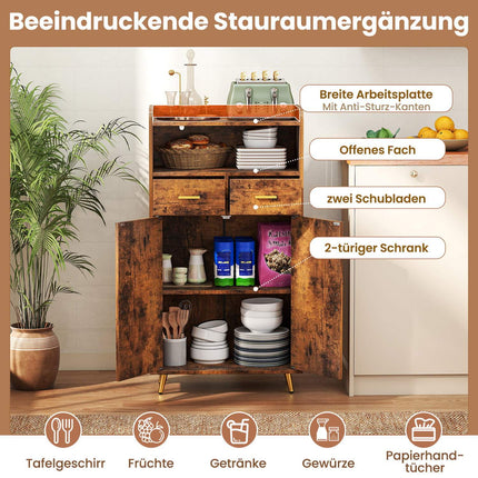 Armoire polyvalente avec étagères et tiroirs réglables