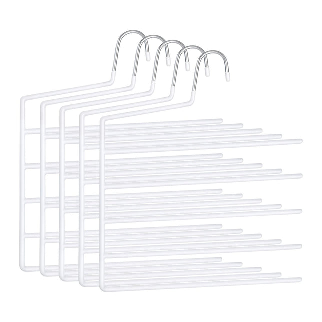 Mehrfach-Hosenbügel – Rutschfest, platzsparend, 5er-Pack