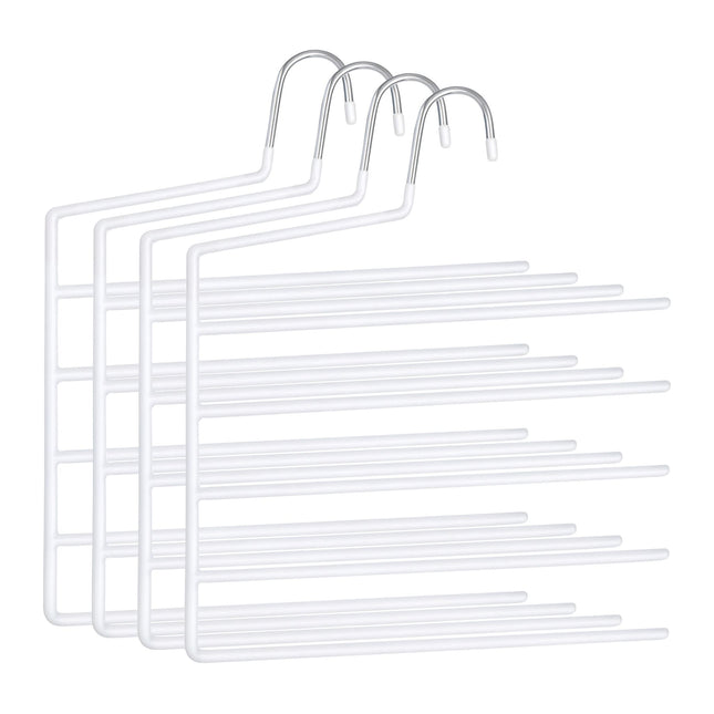 Mehrfach-Hosenbügel, rutschfest, platzsparend, 5er-Pack