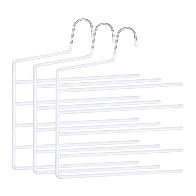 Mehrfach-Hosenbügel, rutschfest, platzsparend, 5er-Pack
