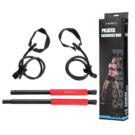 Multifunktionaler Pilates-Stab mit Widerstandsbändern