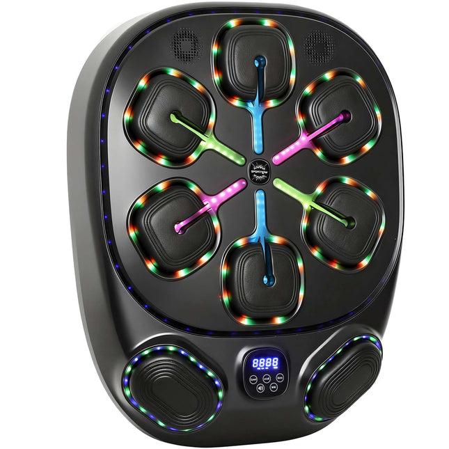 Machine de boxe musicale avec lumières LED et Bluetooth
