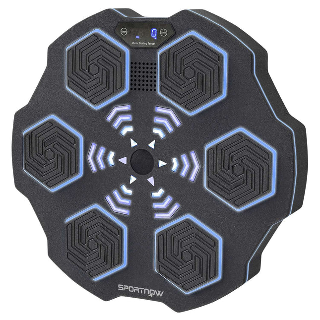 Boîte à musique, enceinte Bluetooth, montage mural, 9 vitesses et modes, lumières LED, noir