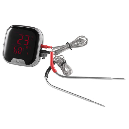Thermomètre de cuisson Bluetooth Mustang avec double sonde, IPX5, portée de 10 m