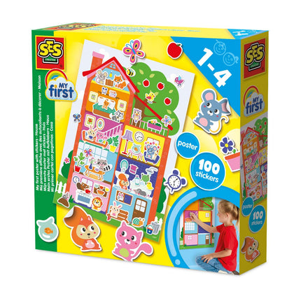 Mein erstes Poster mit Stickern – Kinderzimmerdeko