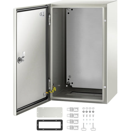 NEMA 4X Steel Electrical Enclosure 20x12x10, IP66 Backplate