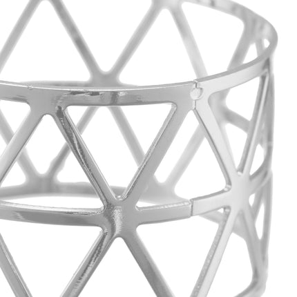 Serviettenringe 12er-Set – Metall Geometrisches Design