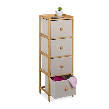 Schmale Kommode mit 4 Schubladen für Schlafzimmer, Flur, Wohnzimmer