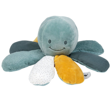 Nattou Aktiv-Kuscheltier Krake Hellgrün, 26cm