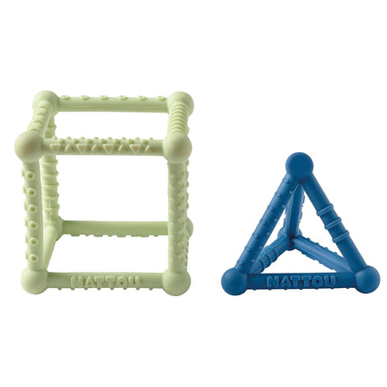 Nattou Cube Vert / Bleu
