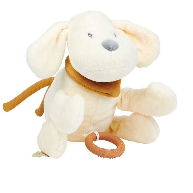 Nattou Musik-Hund Flannel Vanilla, 30 cm