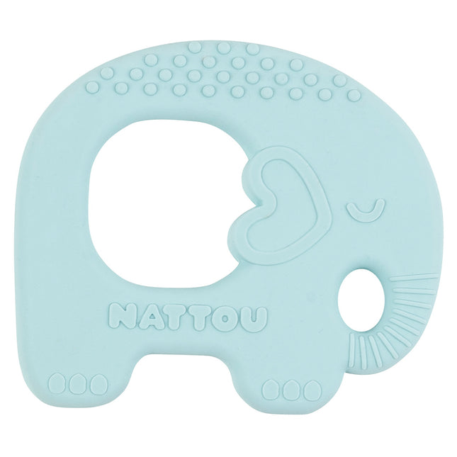 Nattou Beißring Elefant Hellblau