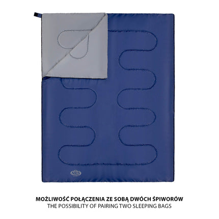 Marineblau-graue Campingtasche, große Kapazität