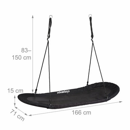 Balançoire Nest Swing XXL noire