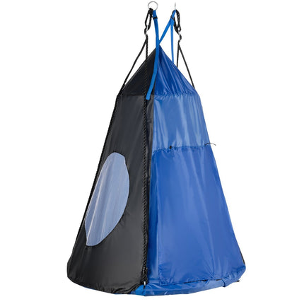 Nestschaukel Kinderschaukel Gestell Max. Belastbarkeit 150 kg 100 cm Durchmesser Blau