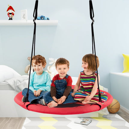 Nestschaukel Kinderschaukel Max. Belastbarkeit 150 kg 100 cm Durchmesser Orange
