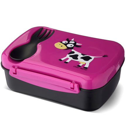 N'ice Box lunch box with cooling block Cerise