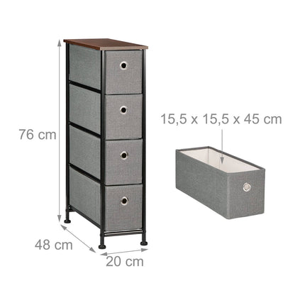 Étagère de niche 4 tiroirs
