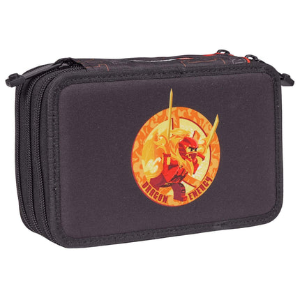 Trousse à crayons Ninjago à 3 couches avec motif Dragon Energy
