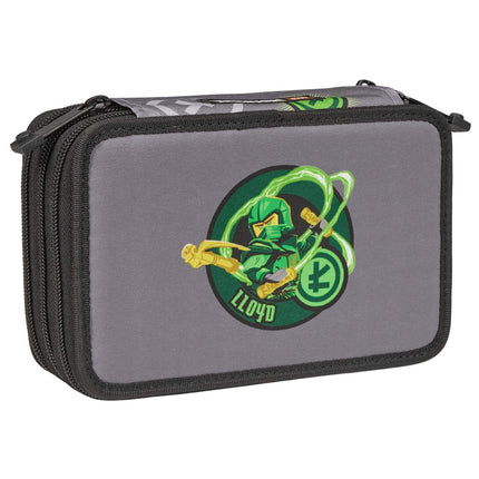 Trousse à crayons Ninjago à 3 couches avec contenu Elemental Master