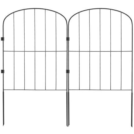 No-Dig Metal Garden Fence, 24 in Tall, 28 Pack