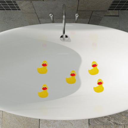Autocollants de bain antidérapants Canards, lot de 5