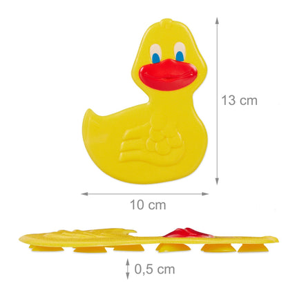 Autocollants de bain antidérapants Canards, lot de 5