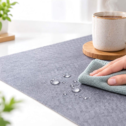Non-Slip Cut-to-Size Drawer Liner 6 m for Kitchen and Fridge, EVA, Grey