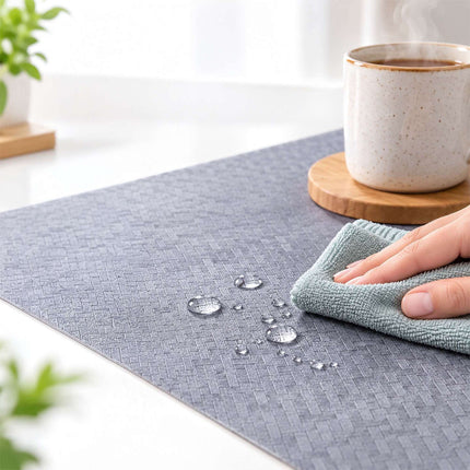Non-Slip Cut-to-Size Drawer Liner 6 m for Kitchen and Fridge, EVA, Grey