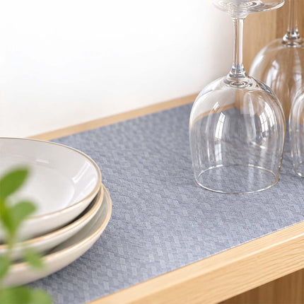 Non-Slip Cut-to-Size Drawer Liner 6 m for Kitchen and Fridge, EVA, White