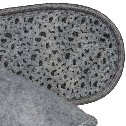 Pantoufles d'intérieur antidérapantes en feutre, lot de 6 paires avec sac de rangement