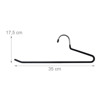 Ensemble de cintres à pantalons en métal antidérapant, gain de place
