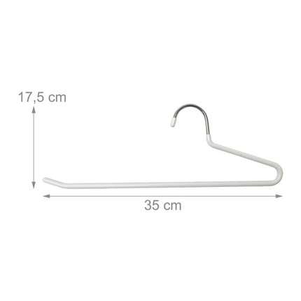 Cintres à pantalons antidérapants en métal - Ensemble gain de place