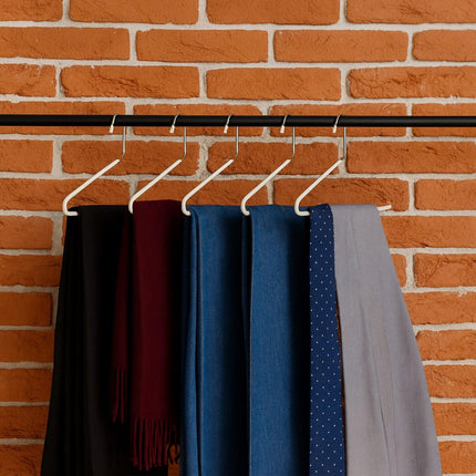 Cintres à pantalons antidérapants et peu encombrants - Lot de 10
