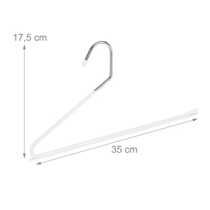 Cintres à pantalons antidérapants et peu encombrants - Lot de 10