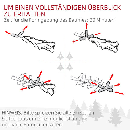 Künstlicher Weihnachtsbaum Nordische Kiefer, 180cm, Grün