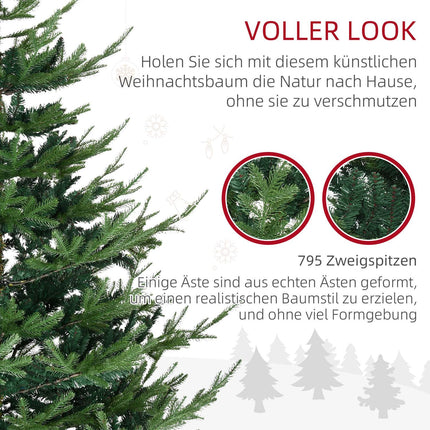 Künstlicher Weihnachtsbaum Nordische Kiefer, 180cm, Grün