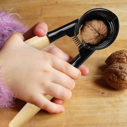 Casse-noisette avec manche en bois 2 en 1