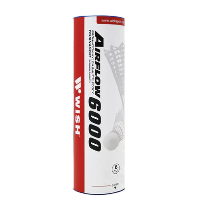 Nylon-Federbälle, 6er-Pack