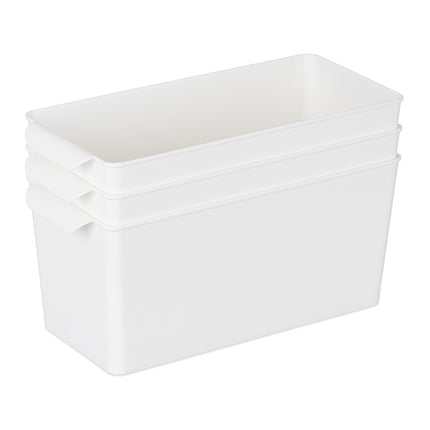 Boîte de rangement oblongue en lot de 4
