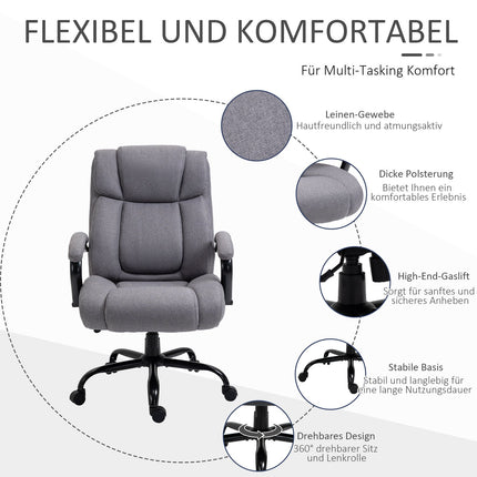 Chaise De Bureau Chaise De Bureau Chaise De Jeu Chaise Pivotante Fonction À Bascule Chaise Ergonomique Rembourrée Épaisse Capacité De Charge 220 Kg