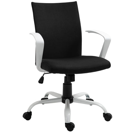 Bürostuhl, ergonomische Netzrückenlehne, 360° drehbar, schwarz
