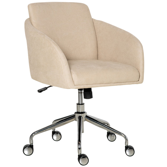 Ergonomischer beiger Bürostuhl - höhenverstellbar, drehbar