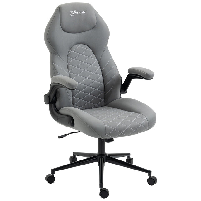 Chaise De Bureau, Chaise De Bureau Ergonomique, Chaise D'Ordinateur Avec Fonction Berçante, Accoudoirs Réglables, Chaise Pivotante Avec Coussin Moelleux