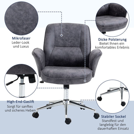 Ergonomischer Bürostuhl, höhenverstellbar, 120 kg Tragkraft