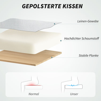 Chaise de bureau ergonomique avec support lombaire, dossier haut, repose-pieds, chaise pivotante réglable en hauteur avec aspect lin, chaise d'ordinateur rembourrée, blanc crème