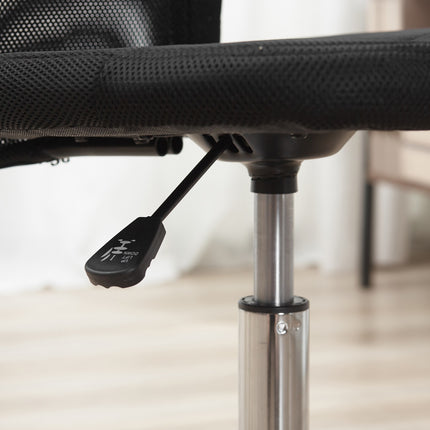 Chaise De Bureau Chaise De Bureau Ergonomique Et Réglable En Hauteur, 360° Avec Dossier Respirant, Capacité De Charge Jusqu'À 100 Kg, Noir