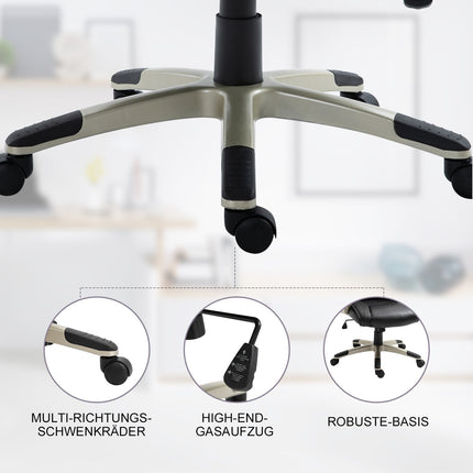 Ergonomischer Bürostuhl mit hoher Rückenlehne, Kippfunktion