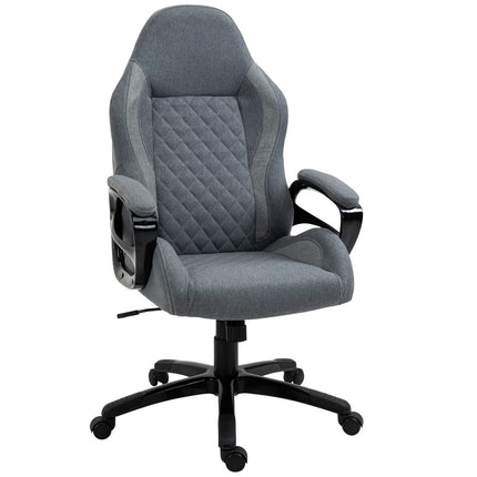 Chaise De Bureau Chaise De Direction Avec Fonction De Massage Chaise De Jeu Ergonomique Réglable En Hauteur Gris