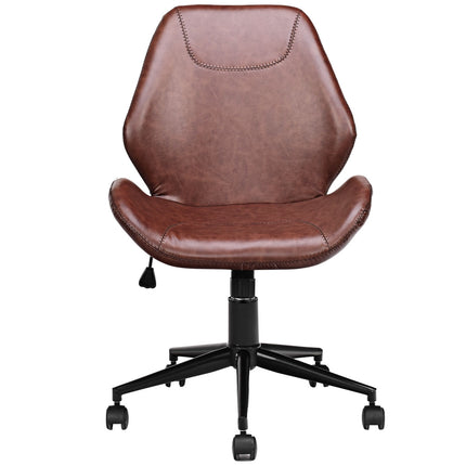 Fauteuil de bureau pivotant, dossier mi-haut en polyuréthane, hauteur réglable, orientable